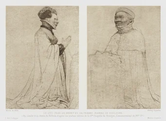 Johann, Herzog von Berry, und seine Frau Jeanne von Boulogne, 15. Jahrhundert